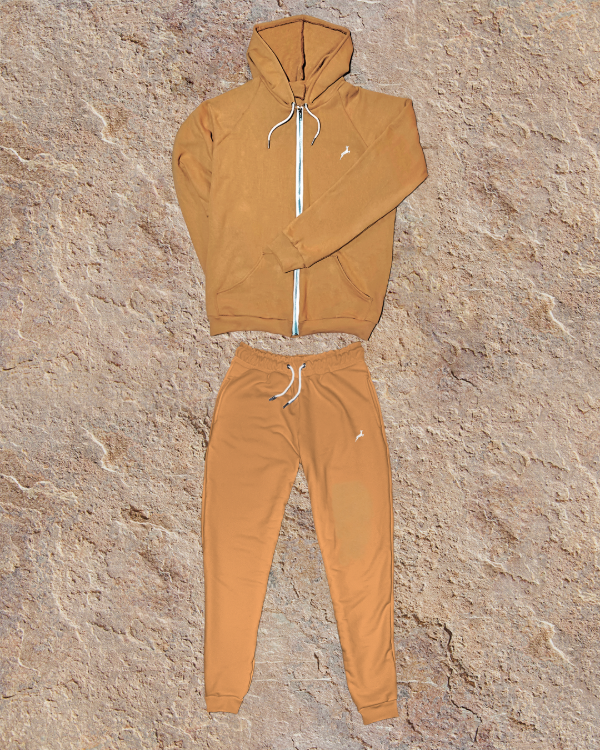 Producto - Conjunto Jogging Liso Algodón Beige
