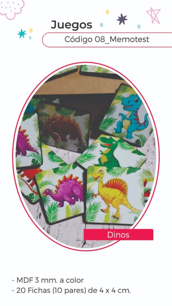 Producto - Memotest Dinos