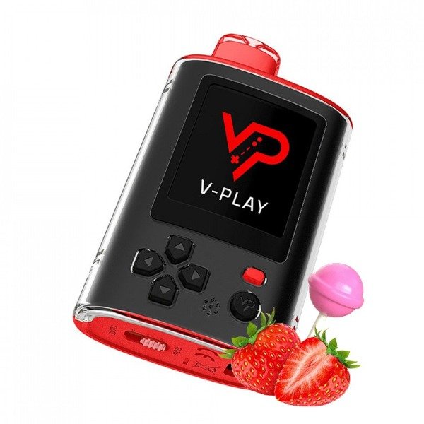 Producto - (POD DESCARTABLE) V-PLAY 20K RETRO GAMES - STRAWBERRY BLOWPOP