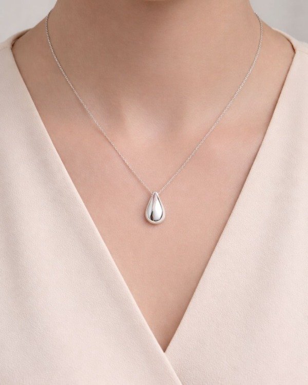 Producto - Collar de Plata con dije Gota - 3