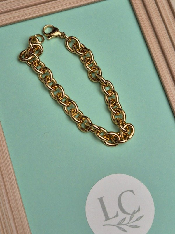 Producto - Pulsera Cadena 8mm Dorada