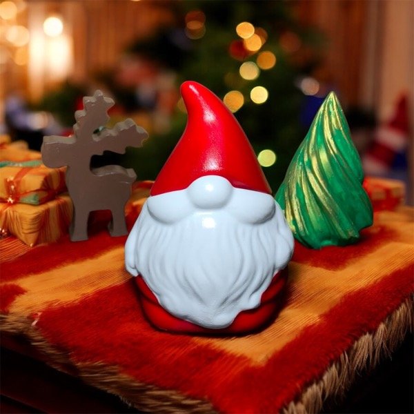 Producto - COMBO Navideño: Papá Noel + Reno + Pino de yeso