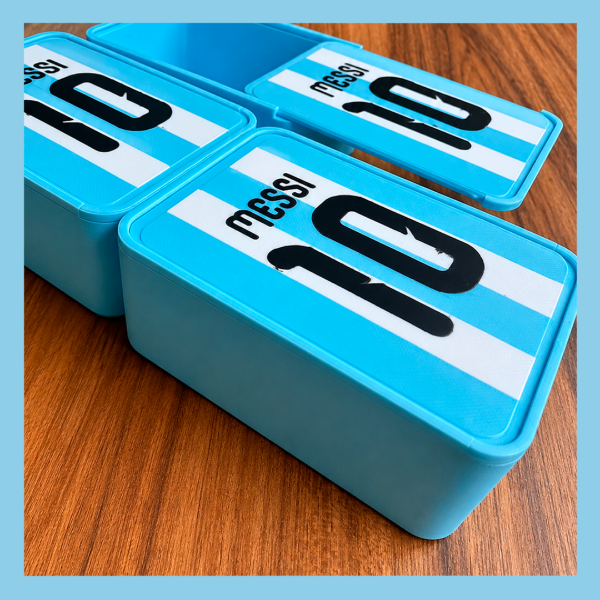Producto - Caja para figuritas tapa corrediza celeste