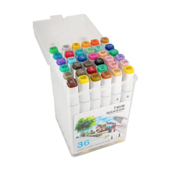 Producto - Set de 36 Fibrones Tinta al Agua Pastel