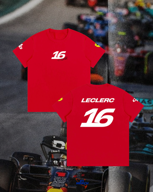 Producto - Remera roja Leclerc fanmade