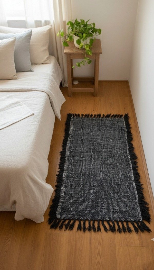 Producto - alfombra negra - 60 x 110 cm