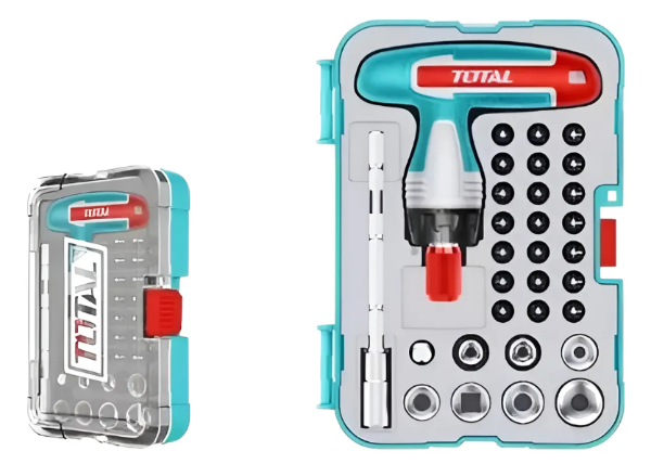 Producto - Set Destornillador 31 Puntas Mango T Total