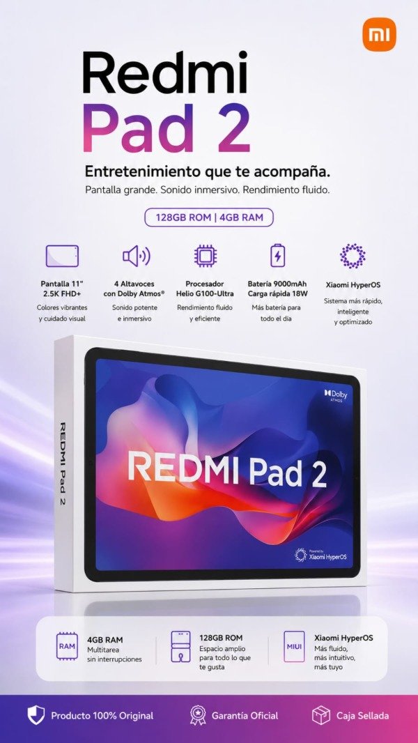 Producto - XIAOMI REDMI PAD 2 128/4