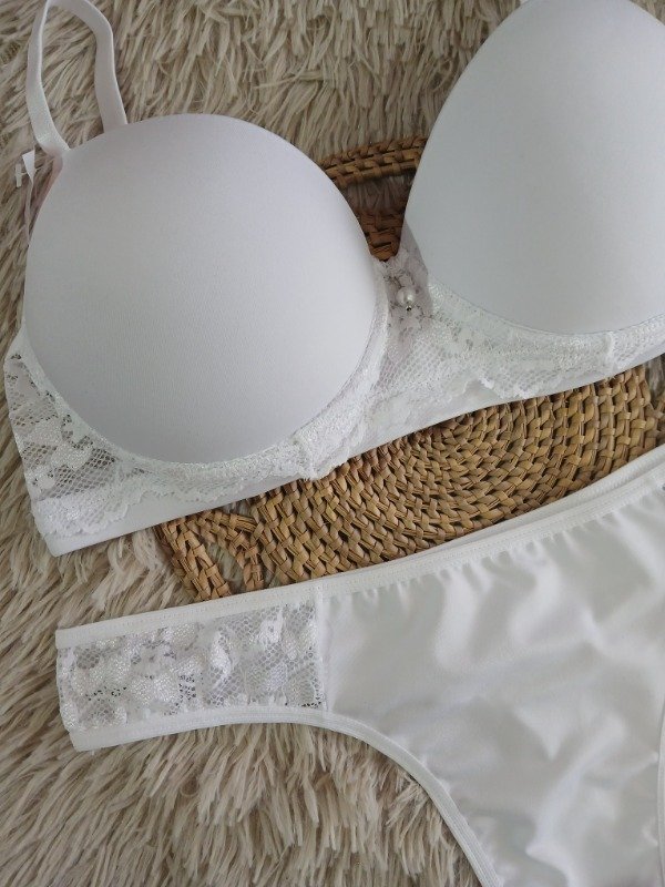 Producto - Conjunto armado microfibra blanco T.95