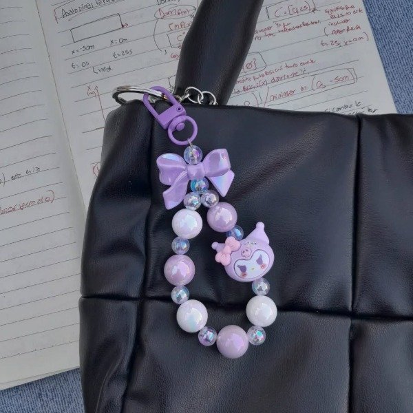 Producto - Llavero pulsera moñito - Kuromi