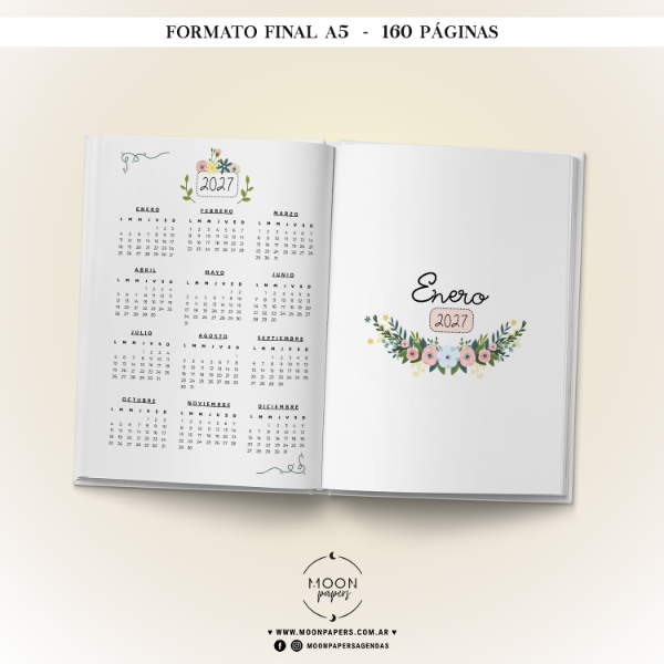 Producto - Agenda de Turnos 2027 - Floral - 2