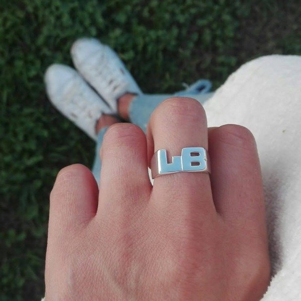 Producto - ANILLO DOBLE INICIAL