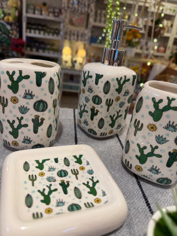 Producto - Set de baño - Cactus (Efectivo: 26.000)