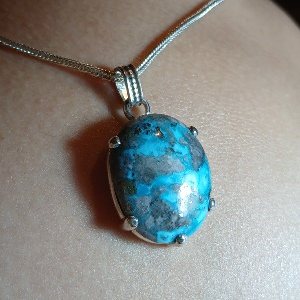 Producto - Dije Plata 925 turquesa Irani