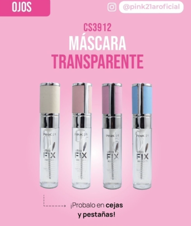 Producto - Máscara transparente cejas y pestañas PINK 21