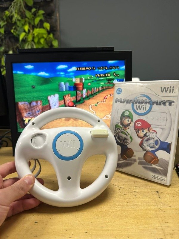 Producto - Combo Mario Kart y Volante Juego Físico Nintendo Wii