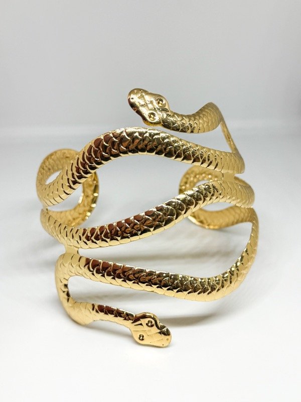 Producto - Brazalete dorado snake