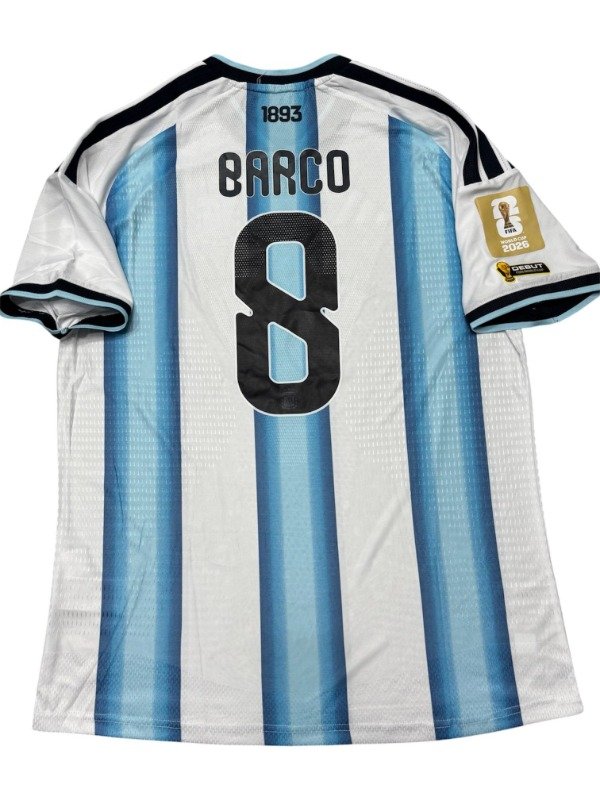 Producto - Argentina Local 2026 8 Barco Version Jugador - Parches Debut y Mundial - 0