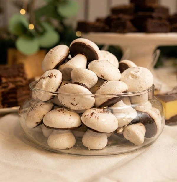 Producto - Honguitos de merengue y chocolate x15