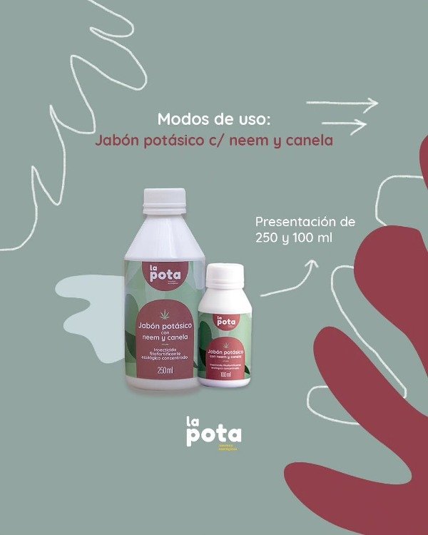 Producto - Jabón Potásico con Neem y Canela La Pota x 250 ml. - 2