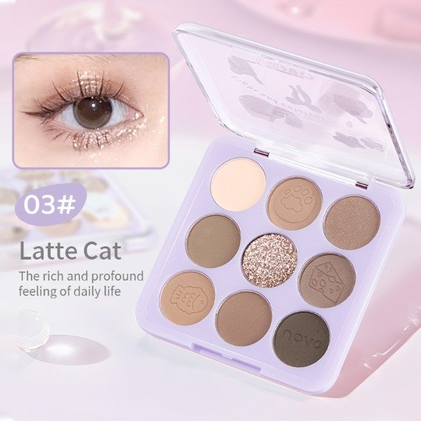 Producto - Paleta 9 tonos Eyeshadow Palette Latte Cat 03 - Novo - 0