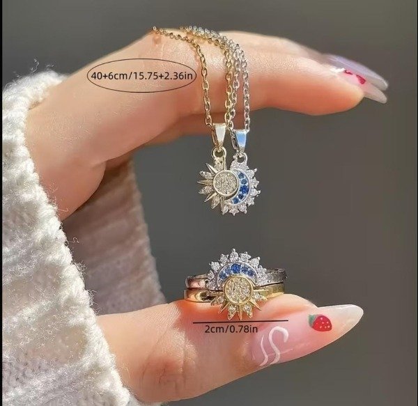 Producto - Anillos Para Compartir Sol y Luna - 6