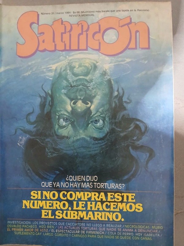 Producto - REVISTA SATIRICON N 31