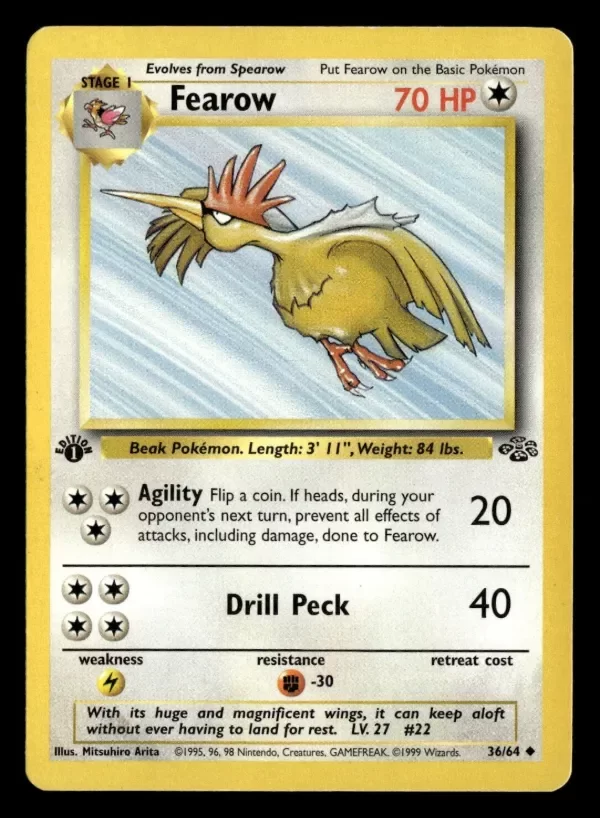 Producto - 1999 Pokémon FEAROW 1st Edition Jungle 36/64