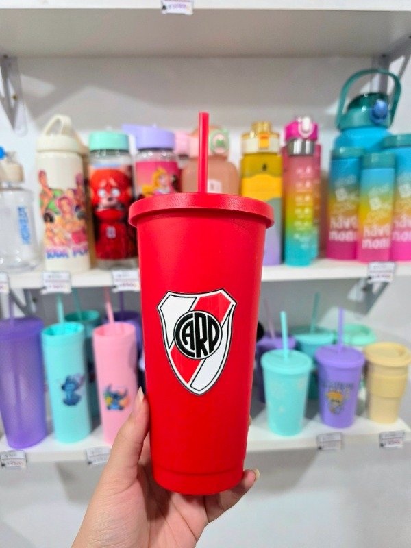 Producto - Vaso XL con sorbete: Afa/Boca/River - 3
