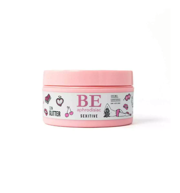 Producto - Crema hidratante afrodisiaca con GLITTER