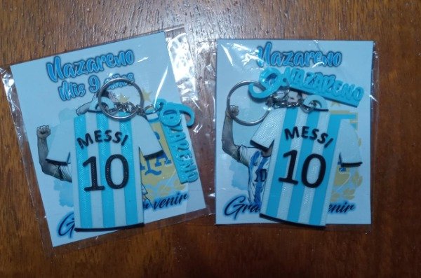 Producto - Llaveros camiseta de Messi x10 uni