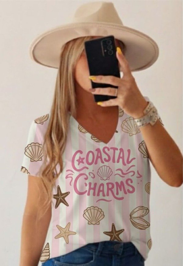 Producto - PREVENTA - Remera Vicky COASTAL CHARMS (rosa)