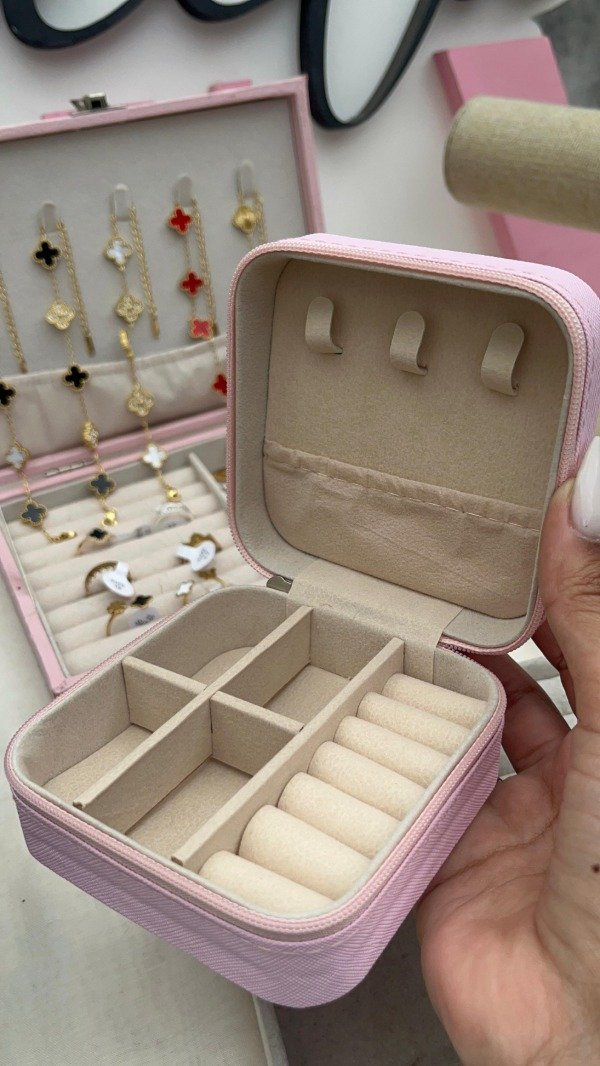 Producto - Alhajero organizador rosa bebe