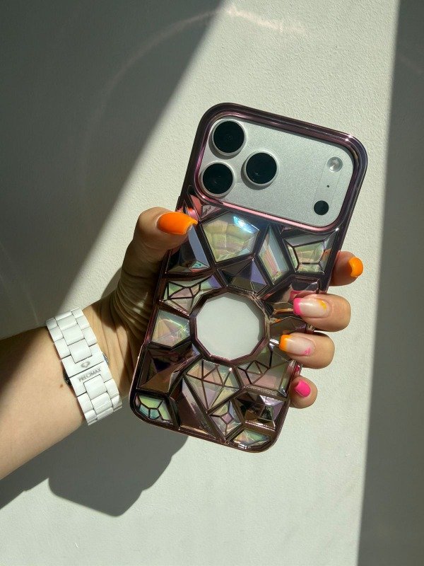 Producto - Case diamantes rosa