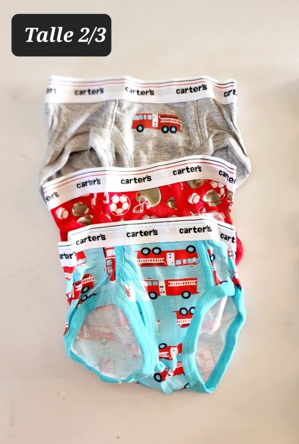 Producto - Pack de 3 slip carters talle 2/3 autos