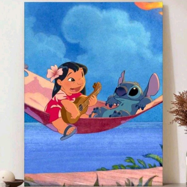 Producto - Diamond painting Lilo y Stich 30x40cm