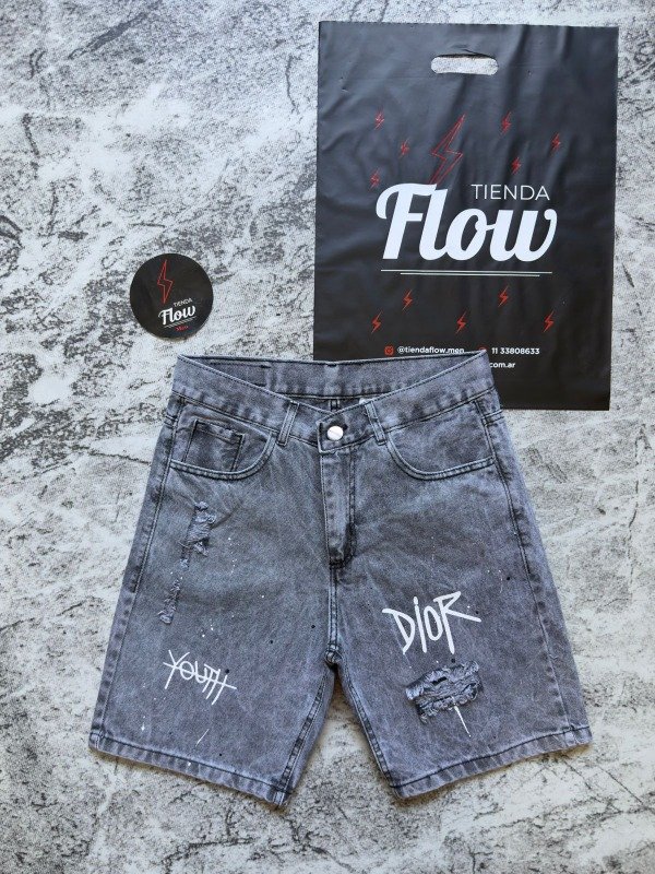Producto - Bermuda Jean Dior Gris