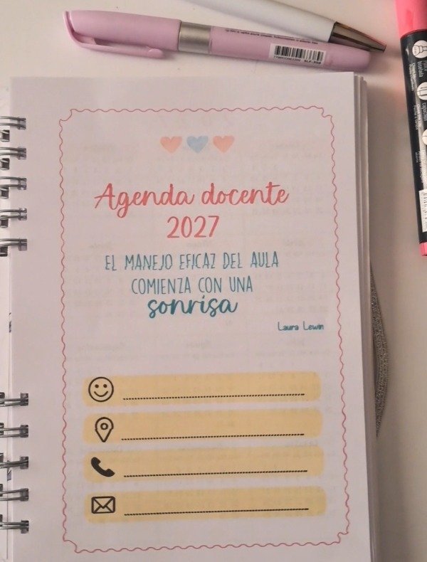 Producto - AGENDA DOCENTE 2027 . nivel inicial /primaria (Tapa a elección) - 0