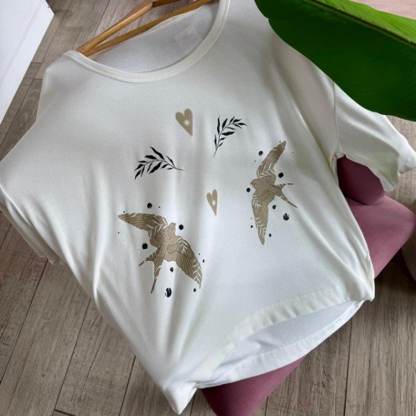 Producto - Remera estampada aves 7789 - 2
