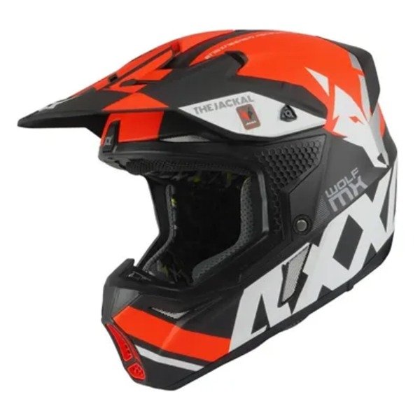 Producto - Axxis Casco Wolf Jackal B14 - Cerrado - Talle M - Matt Fluor Orange
