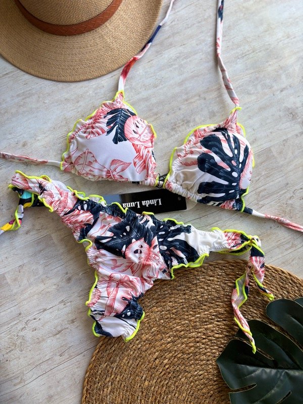 Producto - Bikini art 30032 flores rojo