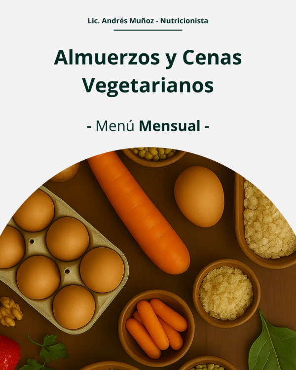 Producto - Menú Primaveral Mensual Vegetariano -