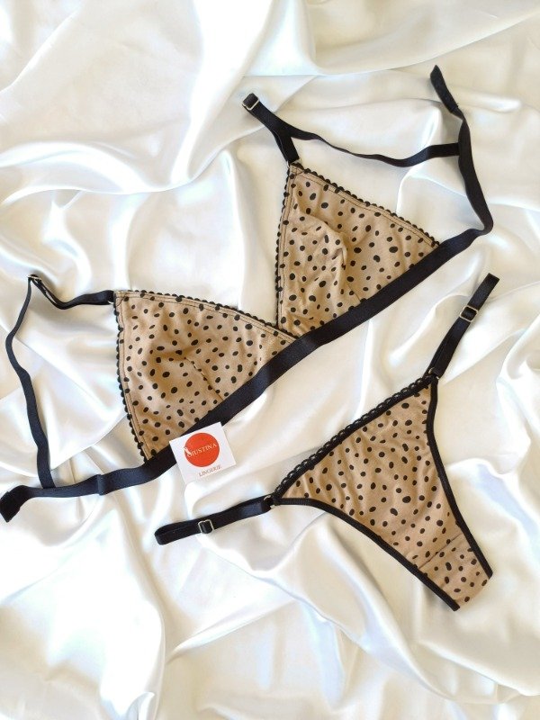 Producto - CONJUNTO CONI CANELA (LUNARES)