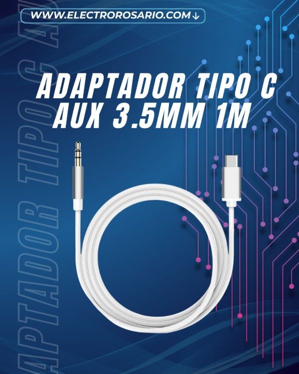 Producto - ADAPTADOR TIPO C - AUX 3.5 MM 1M