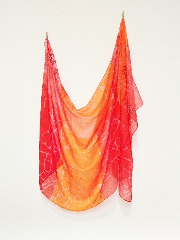 Producto - Pañuelo Mega -coral con estampa Orgánica-