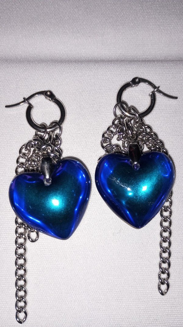 Producto - aros corazón y cadenas