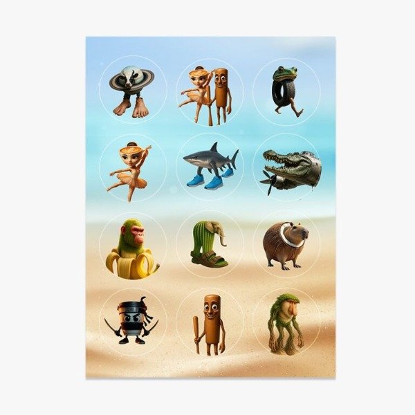 Producto - STICKERS BRAINROT ITALIANO X 12