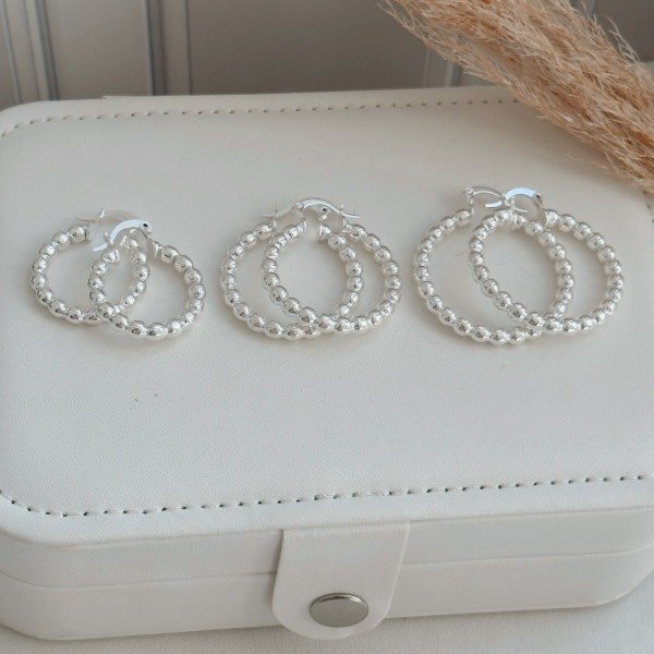 Producto - Aros Argolla Laminados Linda Plata 925