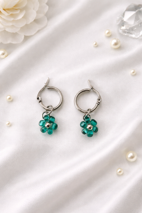 Producto - Aros Flor de Mostacillas (personalizables)