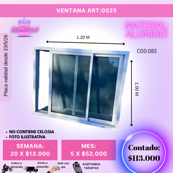Producto - VENTANA 1.20x1.00M